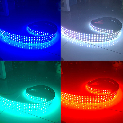 Le phare coloré de voiture d'ambiance de contrôle de voix a mené la bande rf décoratif RVB 5050