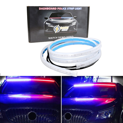 bande menée extérieure 120cm imperméable blanc de voyant d'alarme de la portière de voiture 12V