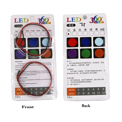 RVB 2,5 yeux ambiants de diable de l'anneau LED de phare de lumières de voiture de 3,0 pouces LED
