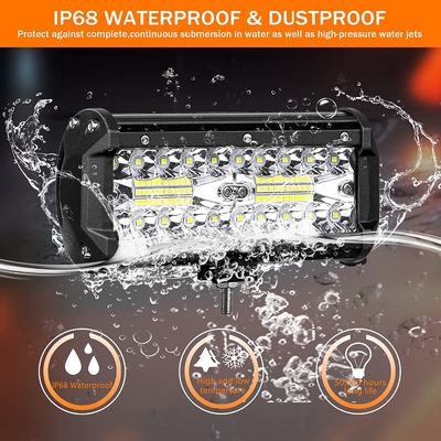 Lumières LED à haute puissance de 200 W IP68 Matériau en alliage d'aluminium étanche