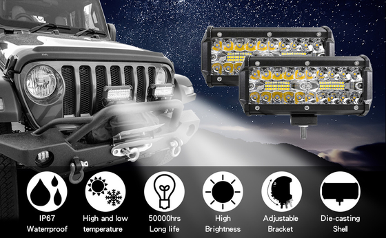 Lumières LED à haute puissance de 200 W IP68 Matériau en alliage d'aluminium étanche