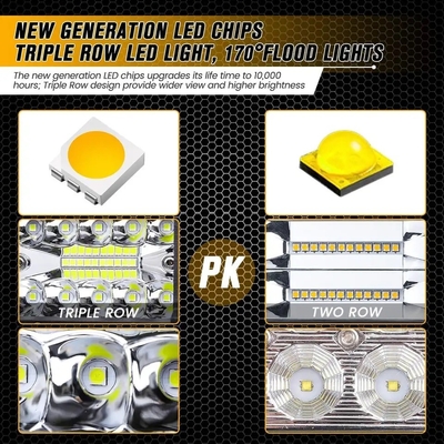 Lumières de conduite à LED en alliage d'aluminium 10-30V Barre lumineuse LED pour véhicule