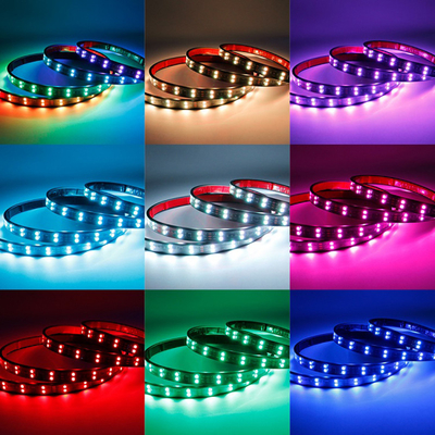 24V 5050 SMD 5A 2.4m Lumières de l'atmosphère intérieure de voiture avec télécommande pour camionnette
