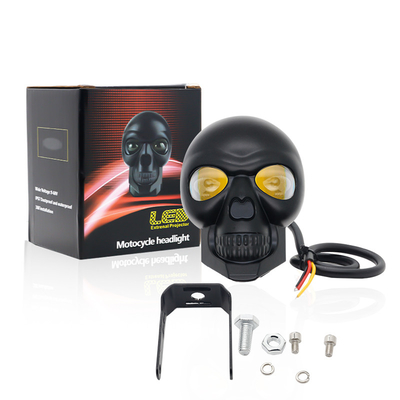 3 pouces 40w Les phares du crâne de la moto Lumière extérieure Mini LED