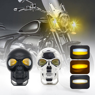 3 pouces 40w Les phares du crâne de la moto Lumière extérieure Mini LED
