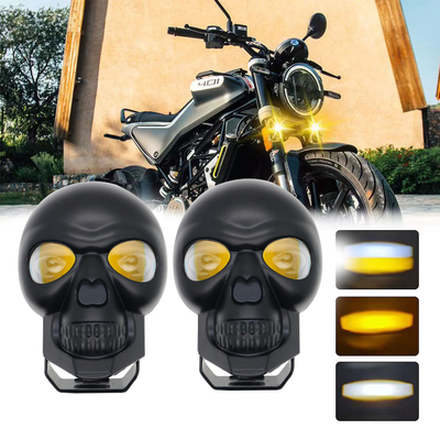 3 pouces 40w Les phares du crâne de la moto Lumière extérieure Mini LED