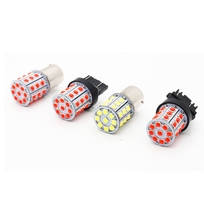 Longue durée des signaux de virage LED blancs pour les voitures 12V corps en alliage d'aluminium blanc jaune rouge 3030 33SMD