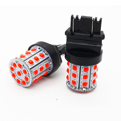 Longue durée des signaux de virage LED blancs pour les voitures 12V corps en alliage d'aluminium blanc jaune rouge 3030 33SMD