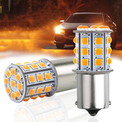 Longue durée des signaux de virage LED blancs pour les voitures 12V corps en alliage d'aluminium blanc jaune rouge 3030 33SMD