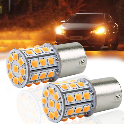 Longue durée des signaux de virage LED blancs pour les voitures 12V corps en alliage d'aluminium blanc jaune rouge 3030 33SMD