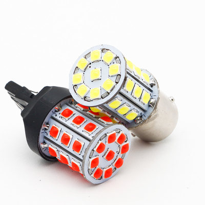 Longue durée des signaux de virage LED blancs pour les voitures 12V corps en alliage d'aluminium blanc jaune rouge 3030 33SMD