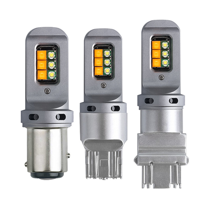 Lumières à LED de freinage et de virage de 5 W à longue durée de vie avec 1156 ampoules LED universelles 12 smd 1156 P21W BA15S PY21W 3157 7443 Canbus