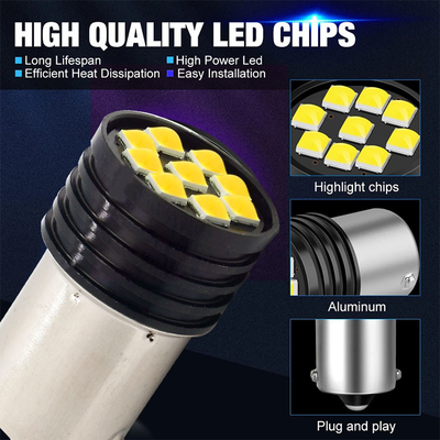 1157 BAY15D LED P21/5W 1156 BA15S P21W ampoules à LED 9 SMD 3030 R5W R10W lampe de frein de voiture à rétroéclairage