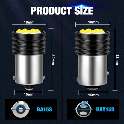 1157 BAY15D LED P21/5W 1156 BA15S P21W ampoules à LED 9 SMD 3030 R5W R10W lampe de frein de voiture à rétroéclairage