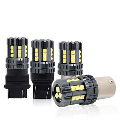 Lumières de virage de voiture LED blanche Auto 12V 24V 2835 45SMD 1156 1157 T25 3156 3157 T20 7440 7443 Canbus ampoules voiture LED