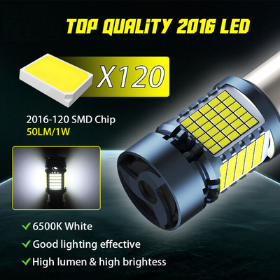 Lampes à LED avec Canbus 2016 120SMD T20 1156 1157 3156 3157 Lampes de freinage à LED avec lampe de ventilateur automatique