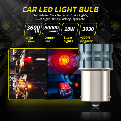 100% Canbus Bau15S Ba15S T25 1156 ampoule LED 900Lm 3030 puces 6LED 12V Feux de signalisation de virage de freinage 6W