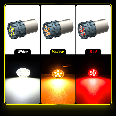 100% Canbus Bau15S Ba15S T25 1156 ampoule LED 900Lm 3030 puces 6LED 12V Feux de signalisation de virage de freinage 6W