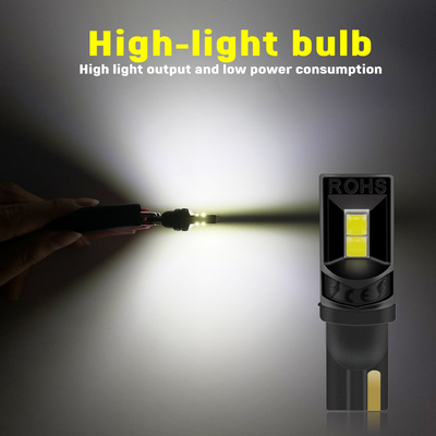 360 degrés LED ampoules T10 194 168 147 W5W 3030 voiture LED ampoules intérieures sans erreur Plaque d'immatriculation