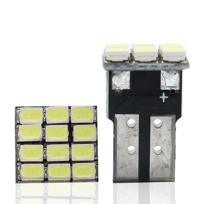 Puissance 9W ampoules LED étanches IP67 360 degrés Lumière automobile 12v T10 12SMD 1206 3020 Plaque d'immatriculation