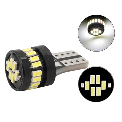 3014 Puce LED ampoules automobiles Lumière blanche 360 degrés angle de faisceau T10 3014 24smd courant constant ampoule à LED brillante