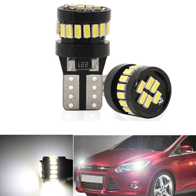 3014 Puce LED ampoules automobiles Lumière blanche 360 degrés angle de faisceau T10 3014 24smd courant constant ampoule à LED brillante