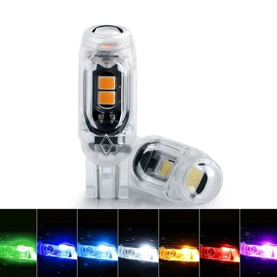 360 degrés LED ampoule automobile plaque d'immatriculation Lumière T10 2835 3030 5smd LED Highlight 5W5 Non polaire Petite lampe de largeur