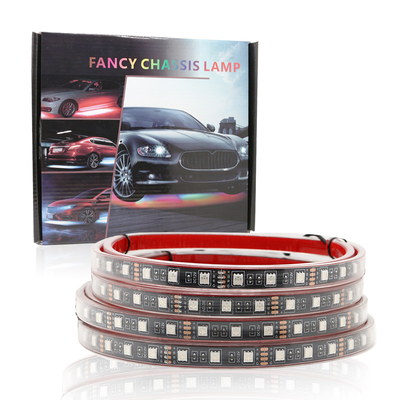 Lumières intérieures LED automobiles à télécommande multicolore ABS flexible 12V
