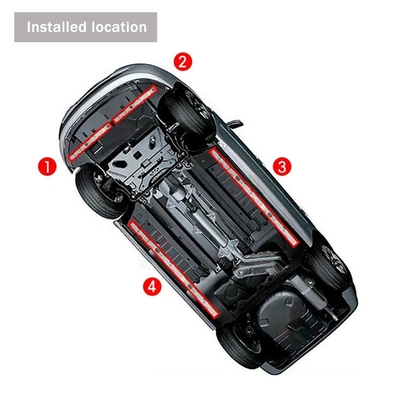 Lumières intérieures LED automobiles à télécommande multicolore ABS flexible 12V