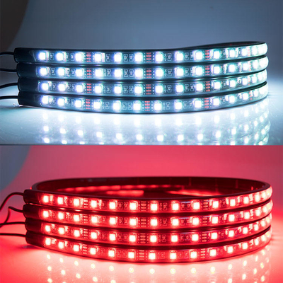 Lumières intérieures LED automobiles à télécommande multicolore ABS flexible 12V
