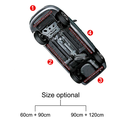 Lumières intérieures LED automobiles à télécommande multicolore ABS flexible 12V