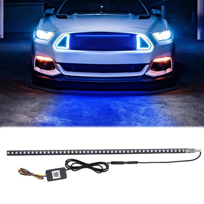 Lumières LED à l'intérieur des voitures ABS universelles étanches à l'eau 56 cm Car Flash Strobe Light Knight Rider Scanner Light