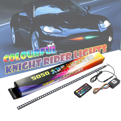 Lumières LED à l'intérieur des voitures ABS universelles étanches à l'eau 56 cm Car Flash Strobe Light Knight Rider Scanner Light