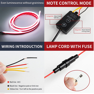 ST-5050-150180APP RGB LED Lumières intérieures de voiture avec télécommande étanche et flexible