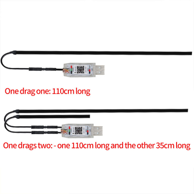5V PVC USB LED Strip Lights 110cm avec contrôle à distance APP Multi modes d'éclairage pour l'atmosphère intérieure