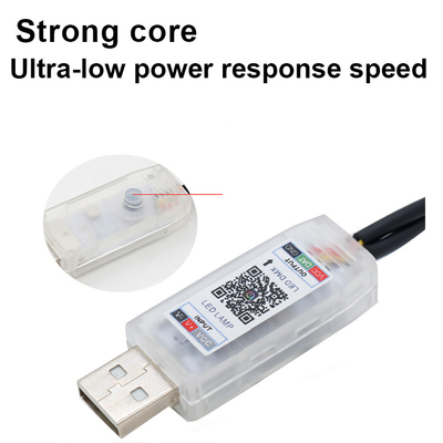 5V PVC USB LED Strip Lights 110cm avec contrôle à distance APP Multi modes d'éclairage pour l'atmosphère intérieure