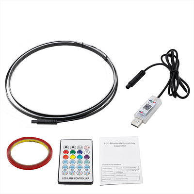 5V PVC USB LED Strip Lights 110cm avec contrôle à distance APP Multi modes d'éclairage pour l'atmosphère intérieure