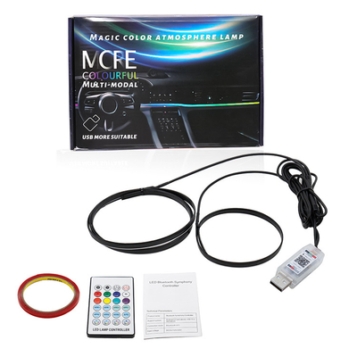 5V PVC USB LED Strip Lights 110cm avec contrôle à distance APP Multi modes d'éclairage pour l'atmosphère intérieure