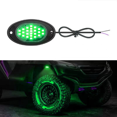 12V Chassis étanche à l'eau lumière 2835 LED mono couleur blanc pur 24 LED Roche lumière pour camion Jeep ATV UTV Offroad Underglow