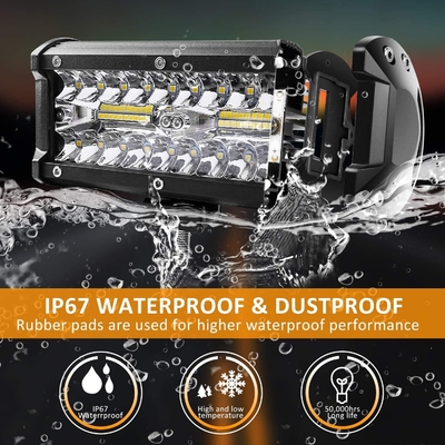 le brouillard de 240W 24000lm a mené le guide optique les lumières menées 7 par pouces Off Road d'entraînement imperméable