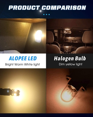 194 ampoules des véhicules à moteur de LED 6500K coincent T10 SMD 5050 ébrèche