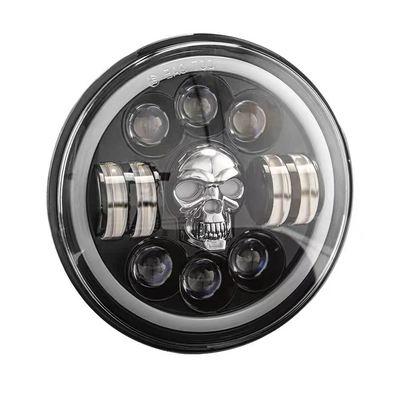 phares de la moto LED du rond 7Inch pour Harley Royal Enfield 12000lm