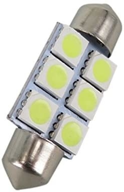 C.C blanc bleu 12V 31mm de lumières de voiture du feston C5W 5050 6SMD LED de lampe de dôme intérieur d'ampoule 36mm 39mm 41mm