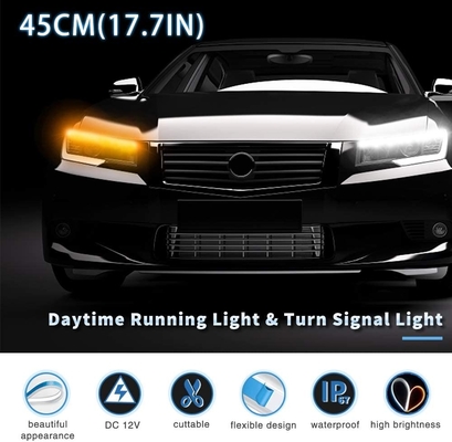 IP67 projecteur léger de moto de 4,5 pouces de dépassement du Cree LED de C.C 12V conduisant la lampe
