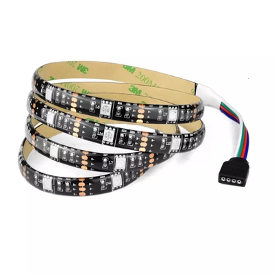 C.C coloré 5V de la bande à tube en ruban du phare LED de voiture d'USB SMD 5050 RVB flexible
